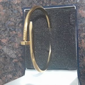 Unisex Goldtone "Nail" Bracelet...New
